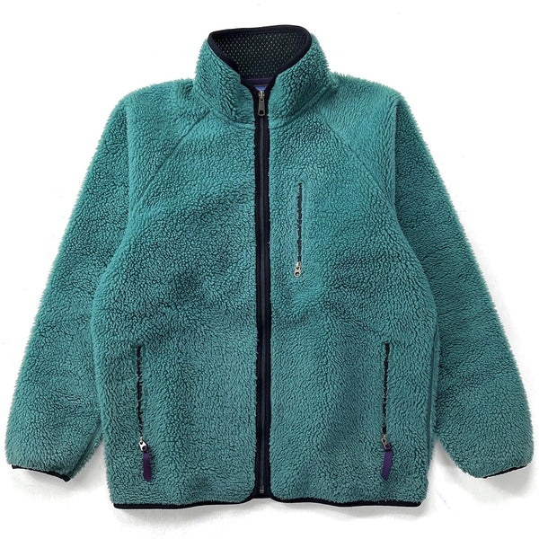 1996 Patagonia Made In The U.S.A. Retro Pile Cardigan, Fir Green (L)