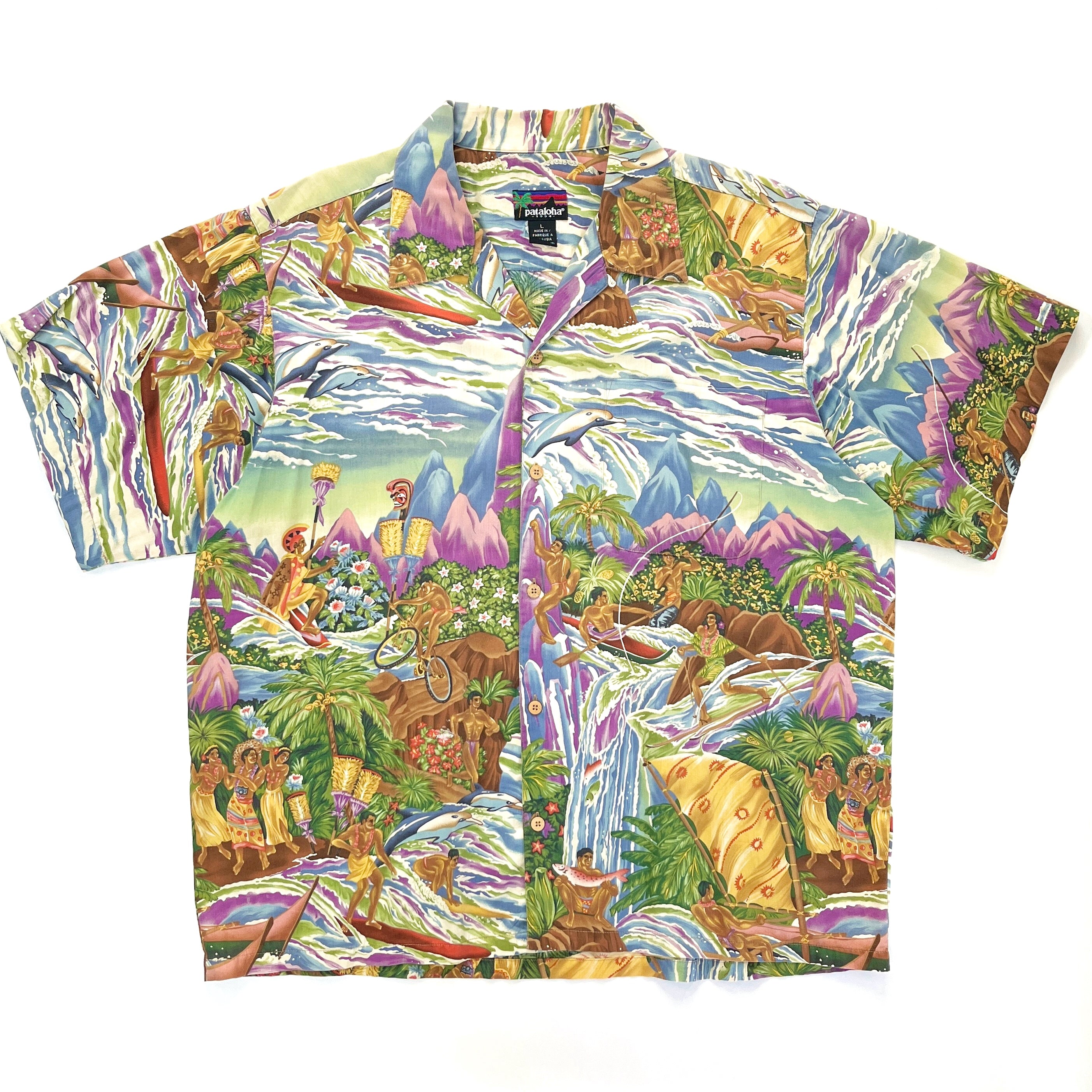 1994 Patagonia Limited Edition Pataloha Print Shirt, Paradise