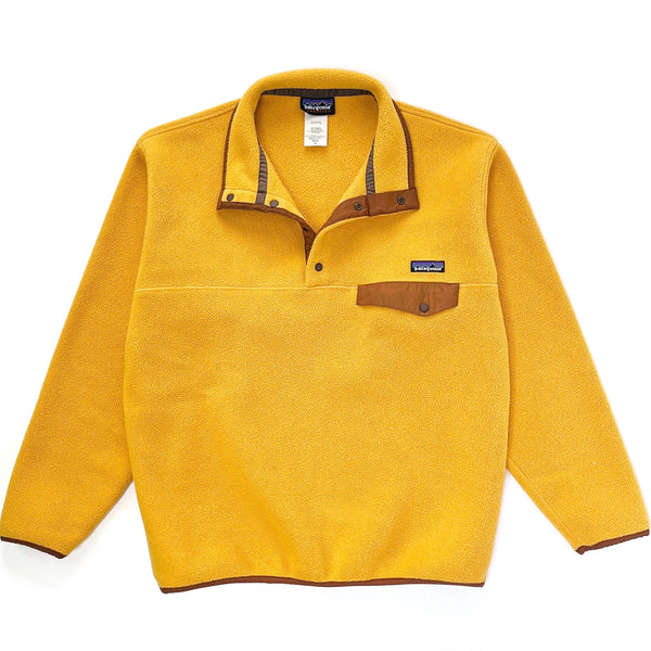 2010 Patagonia Synchilla Snap-T Fleece Pullover, Gold & Brown (M)