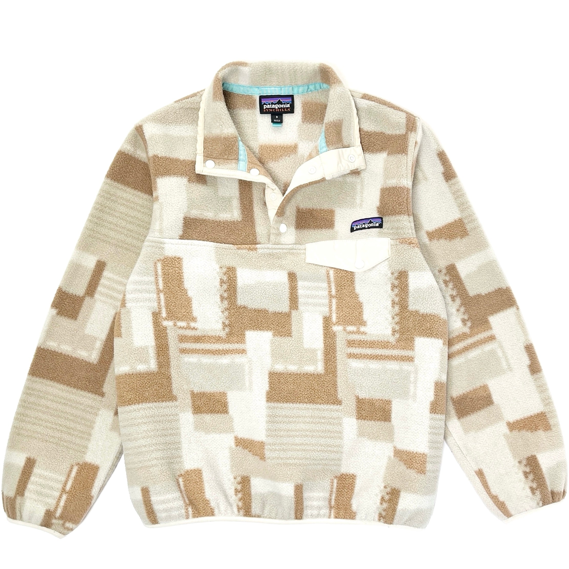 【廃盤レア】patagonia 13AW Synchilla Snap-T M 2016 Patagonia Womens Printed Synchilla Snap-T, Birch: White (S