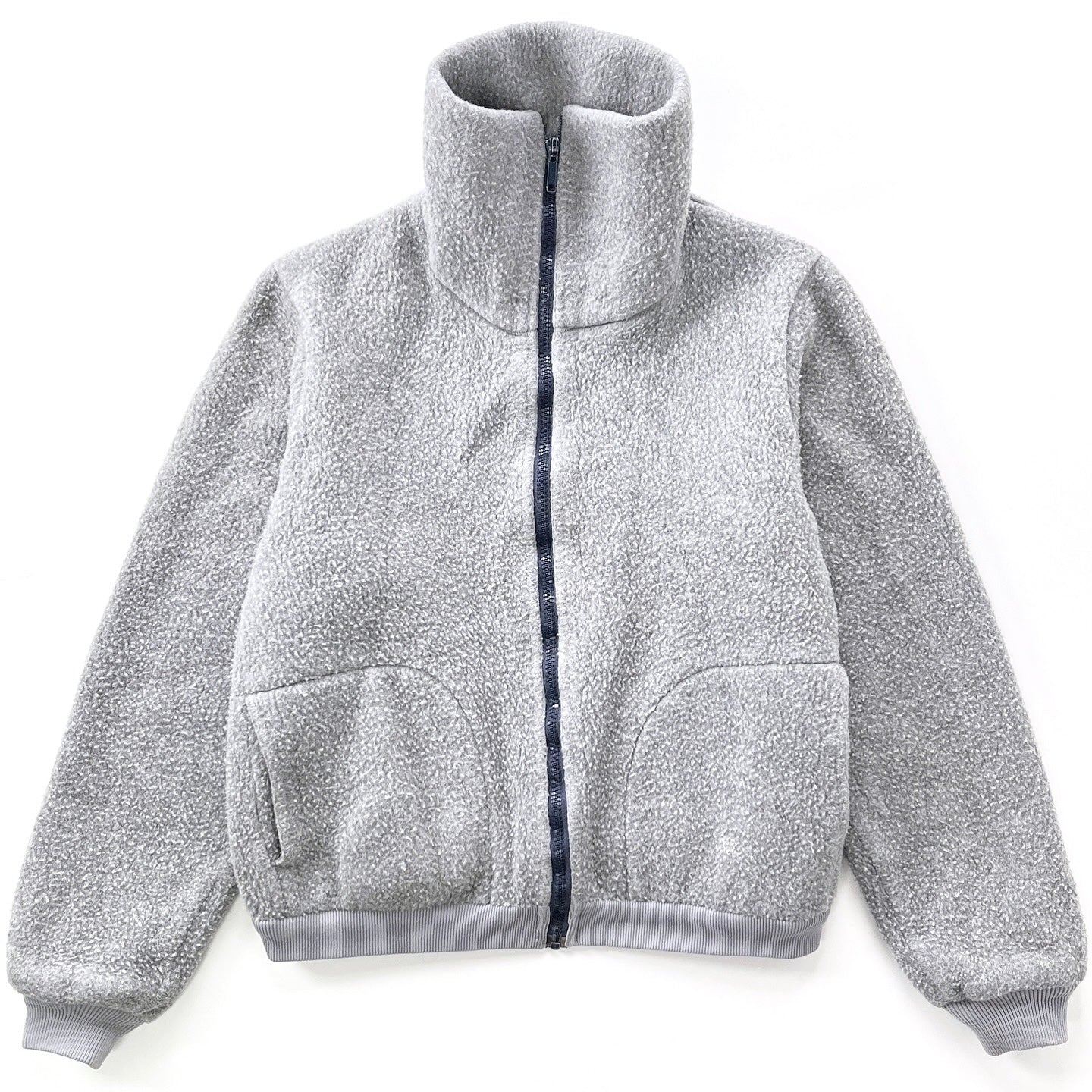 1970s Patagonia First Generation Bunting Half-Zip Fleece Sweater, Grey (S)