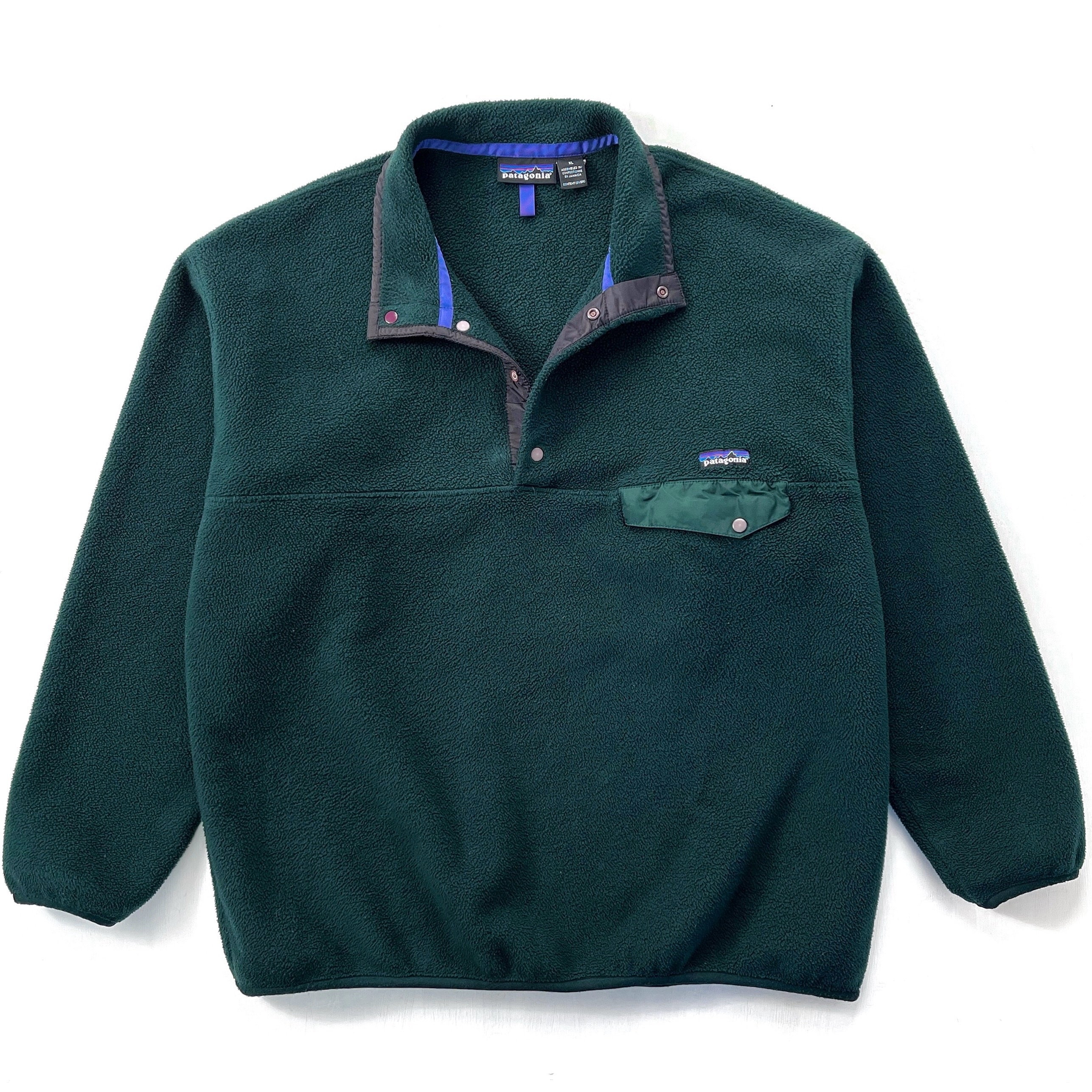 1995 Patagonia Synchilla Snap-T Pullover, Hunter & Condor (XL)