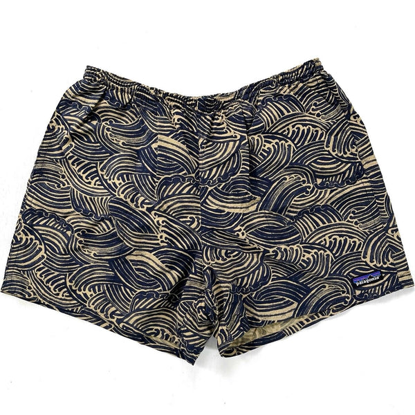 2016 Patagonia Mens 5” Printed Baggies Shorts, Water Maker (L)