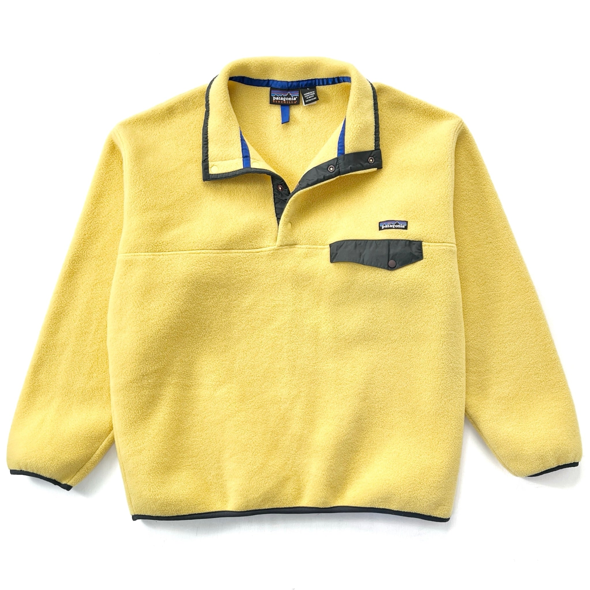 2000 Patagonia Synchilla Snap-T Fleece Pullover, Pollen Yellow (M)