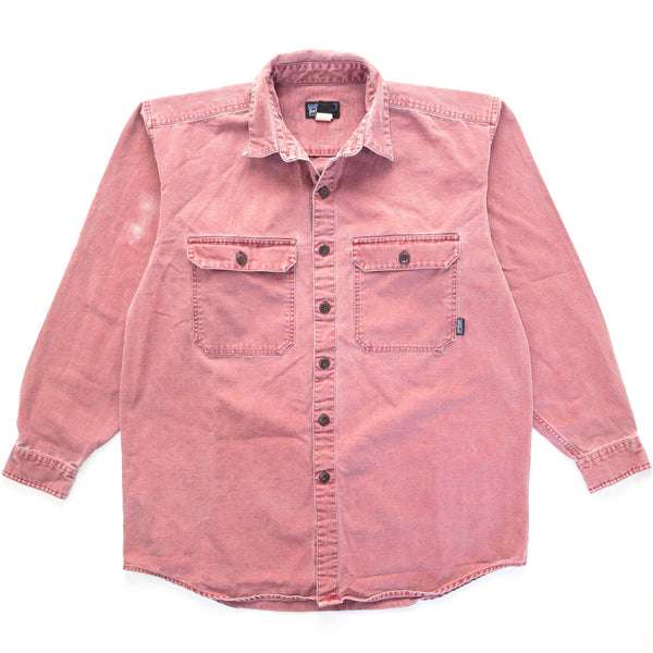 1990s Patagonia Original Garment Dyed Cotton Canvas Shirt, Weathered Red (M/L)