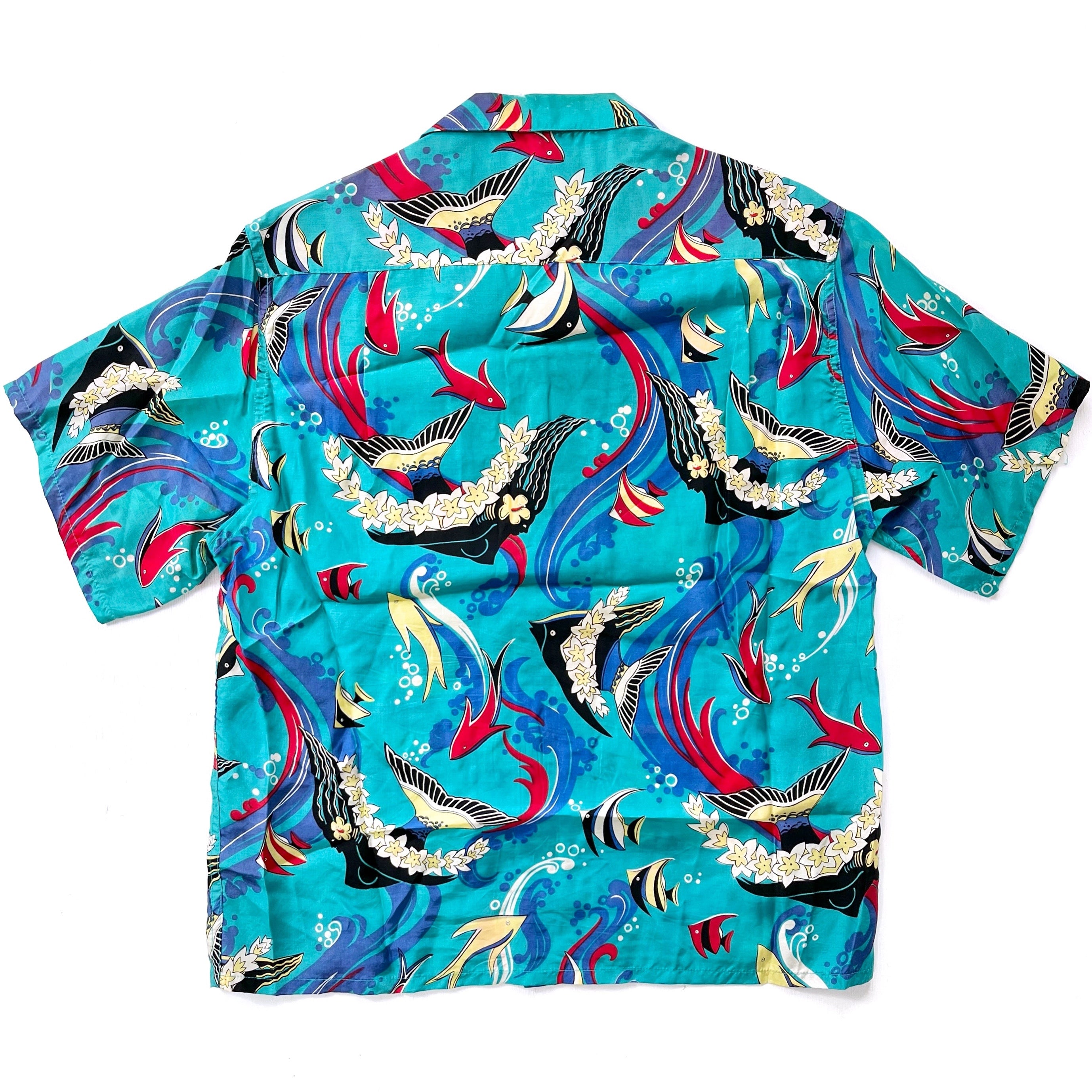 1985 Patagonia First Edition Pataloha Shirt, Tropical Fish: Jade (S)