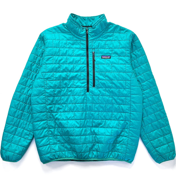 2017 Patagonia Mens Nano Puff Insulated Half-Zip Pullover, Aqua (XL)