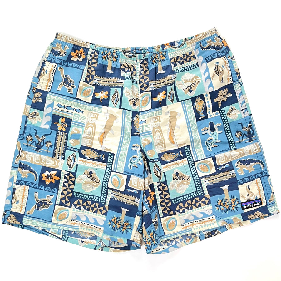 2021 Patagonia Mens 7” Printed Baggies Shorts, Galapagos Archipelagos (M)