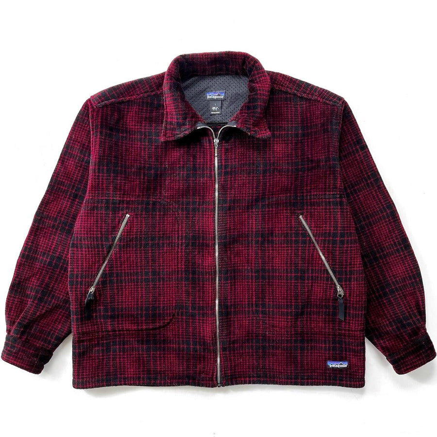1997 Patagonia Ultra-Plush Fleece Overshirt, Adirondack: Carmine (L/XL)