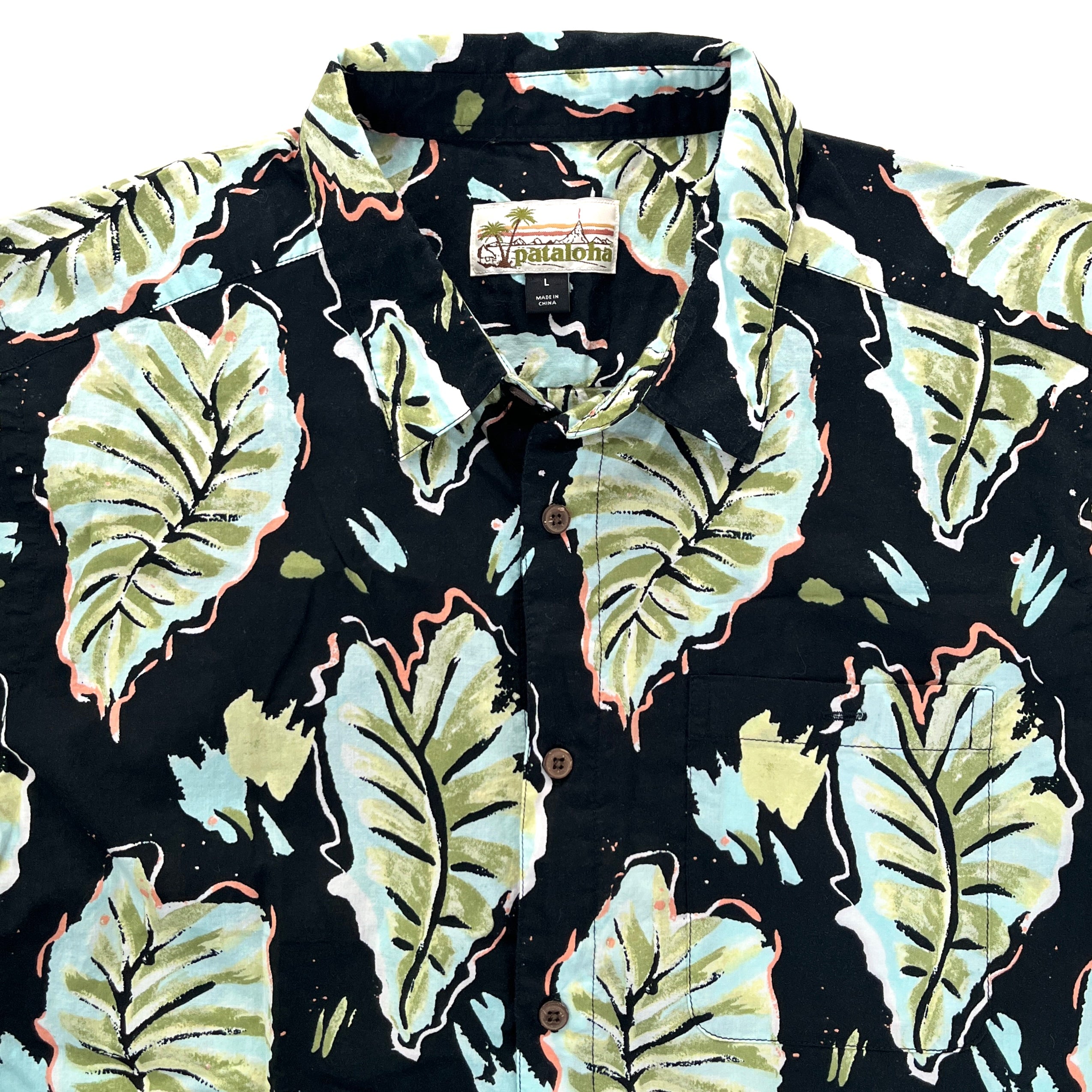 2019 Patagonia Limited Edition Pataloha Shirt, Kalo: Ink Black (L