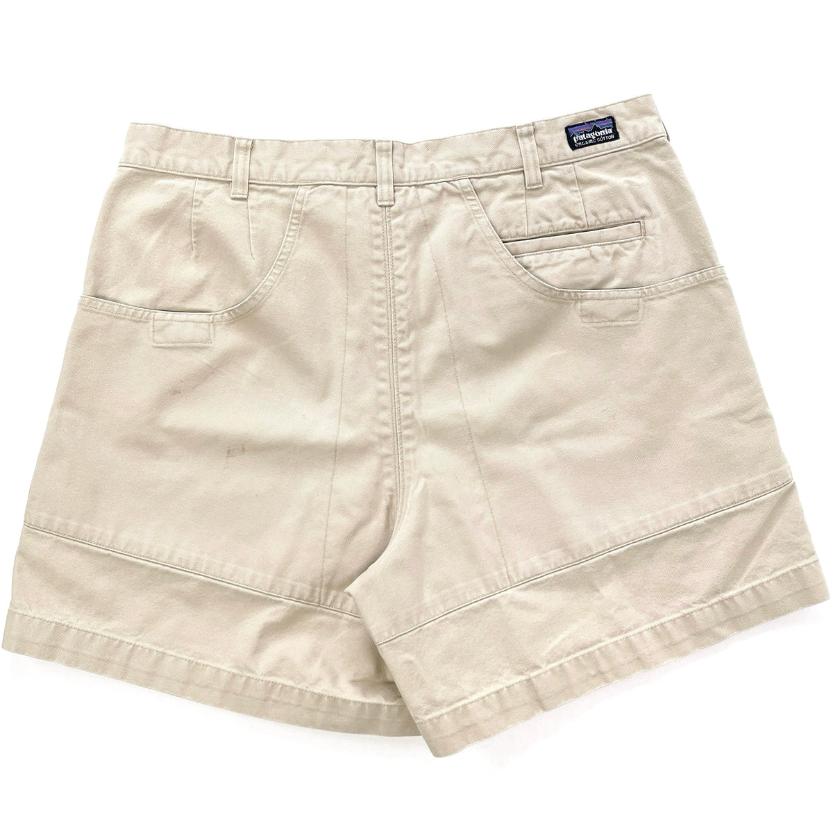 2013 Patagonia Mens 5” Cotton Canvas Stand Up Shorts, Light Tan (36)