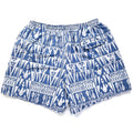 2017 Patagonia Mens 5” Printed Baggies Shorts, Tribal Geo: Blue (M)