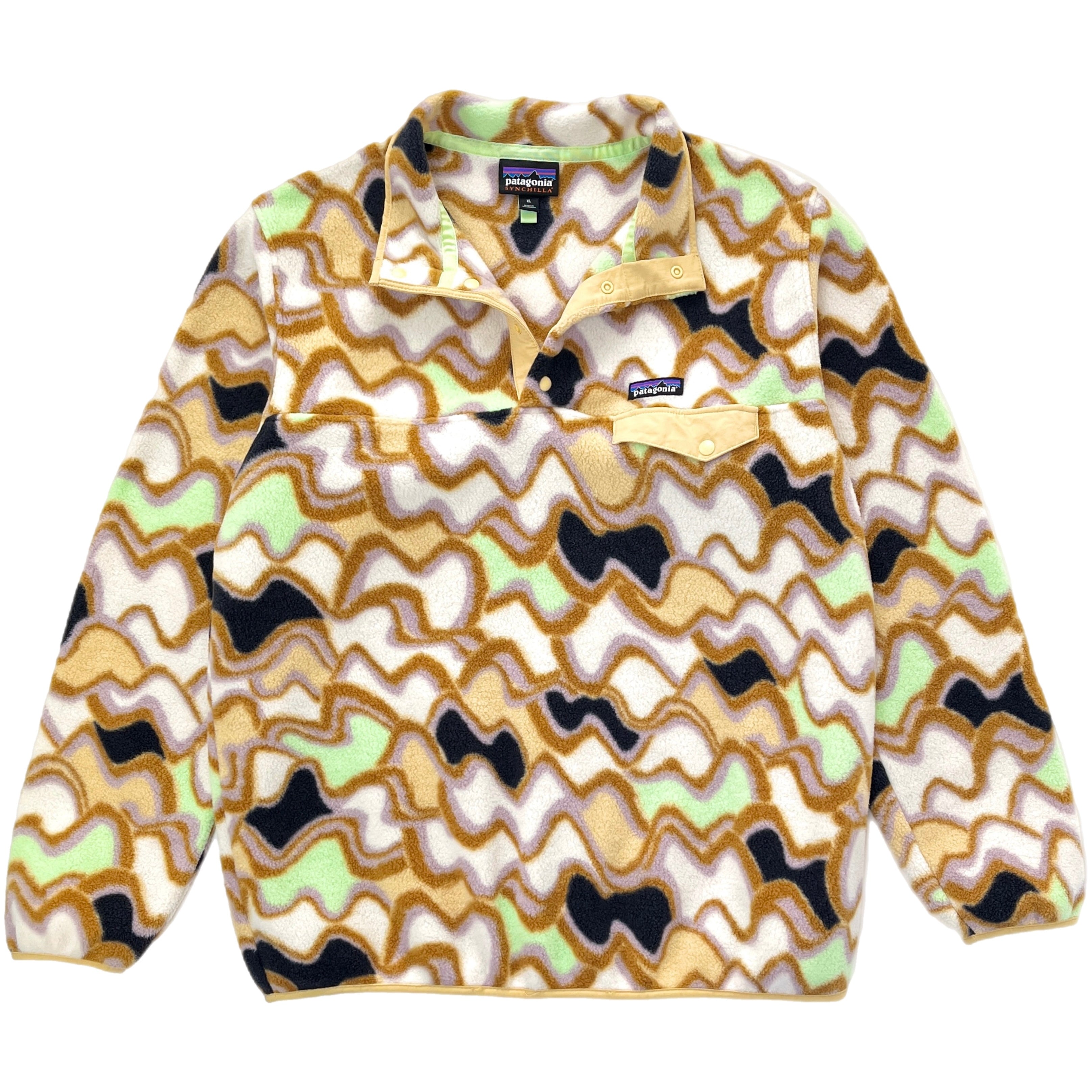 patagonia アウトドアカタログ 14冊セット 2024 Patagonia Womens Printed Synchilla Snap-T, Small Currents
