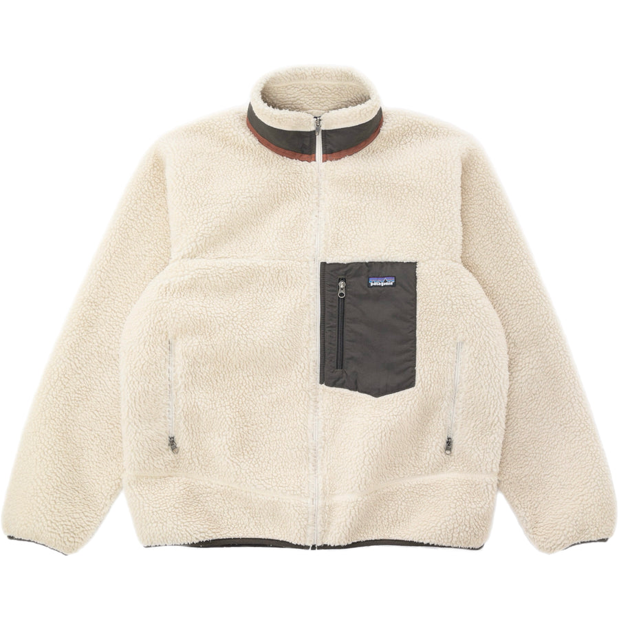 2012 Patagonia Classic Retro-X Fleece Jacket, Natural & Dark Walnut (L)