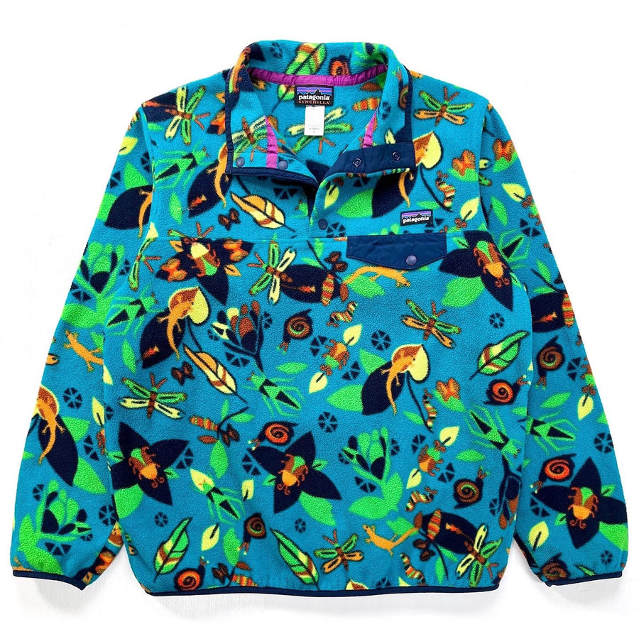2014 Patagonia Womens Printed Synchilla Snap-T, Jitterbug (M)