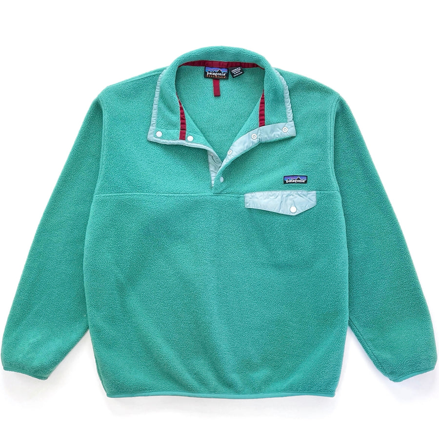 1998 Patagonia Synchilla Snap-T Fleece Pullover, Tropical Green (M)