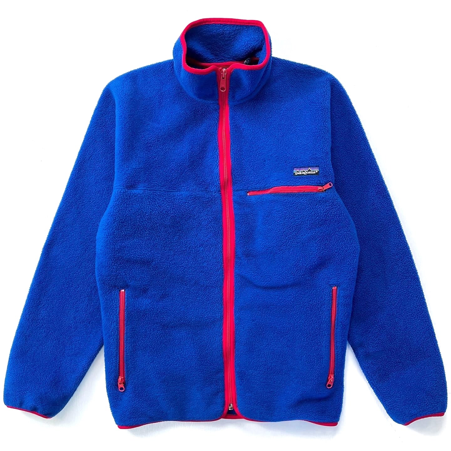 1988 Patagonia Made In The U.S.A. Synchilla Cardigan, Cobalt (S)