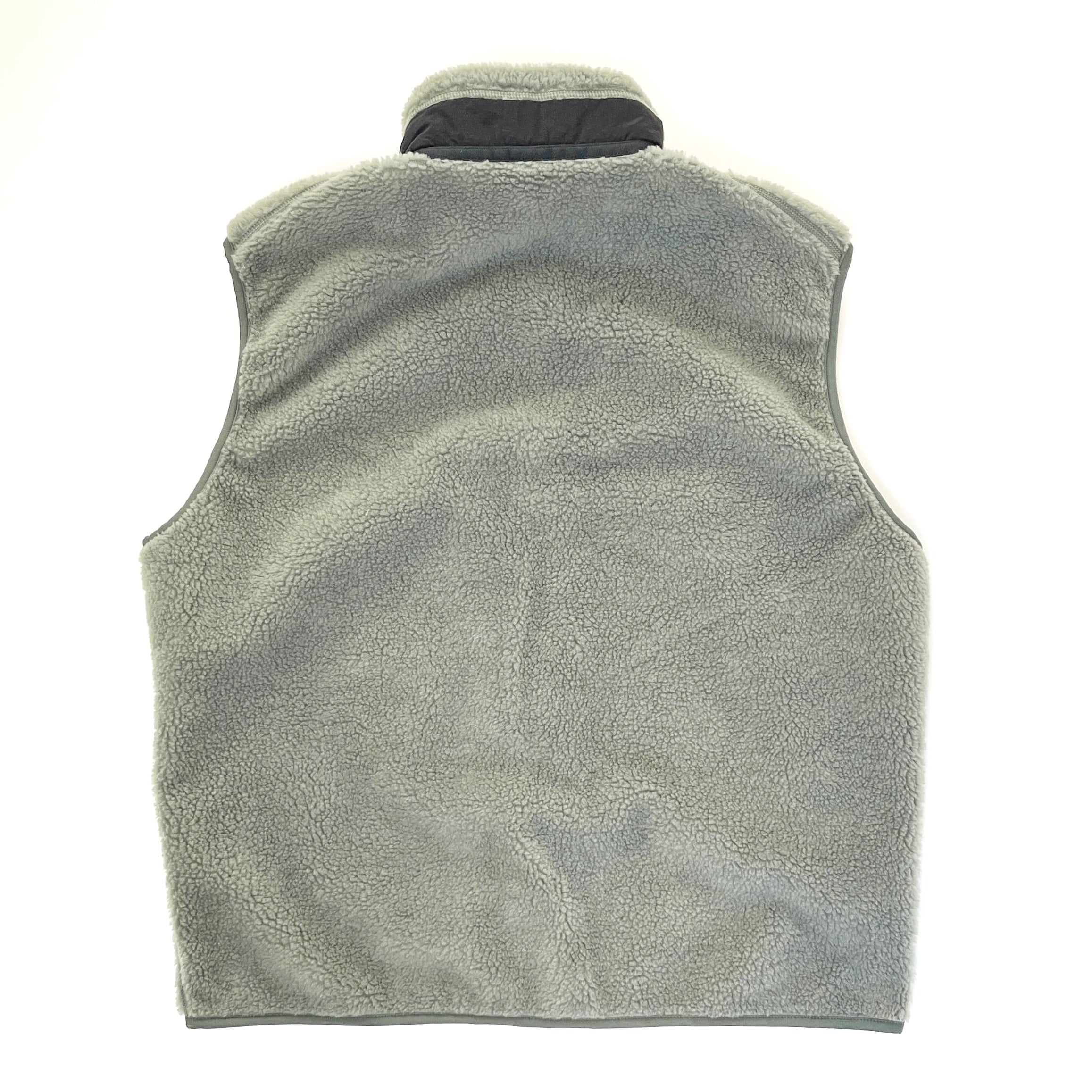 1999 Patagonia Classic Retro-X Fleece Vest, Eucalyptus & Black (XL