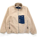 2006 Patagonia Classic Retro-X Fleece Jacket, Natural & Navy (XL)