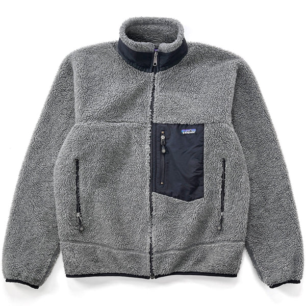 2005 Patagonia Made In The U.S.A. Retro-X Fleece Jacket, Charcoal (M)