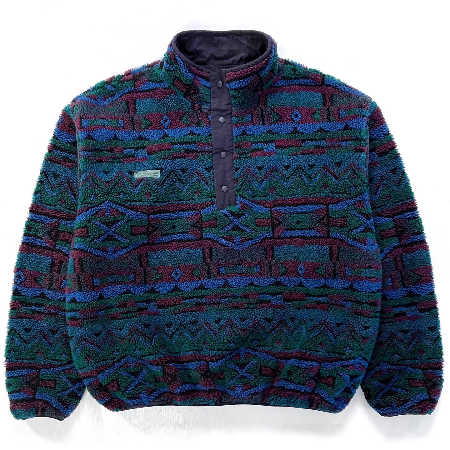 1980s Columbia Sportswear Made In The U.S.A. Deep Pile Pullover (XL)