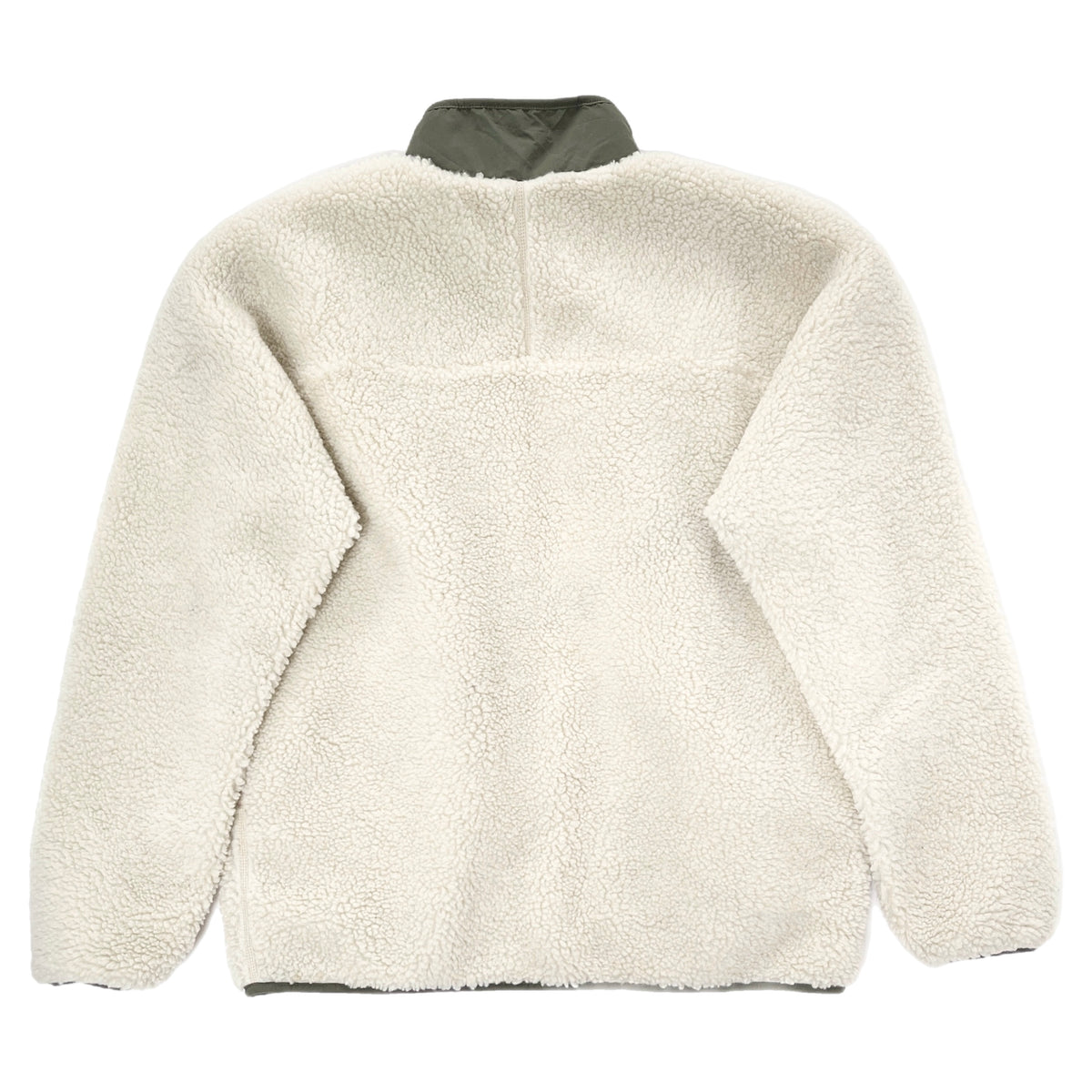 2025 Patagonia Classic Retro-X Fleece Jacket, Natural / Basin Green (L)