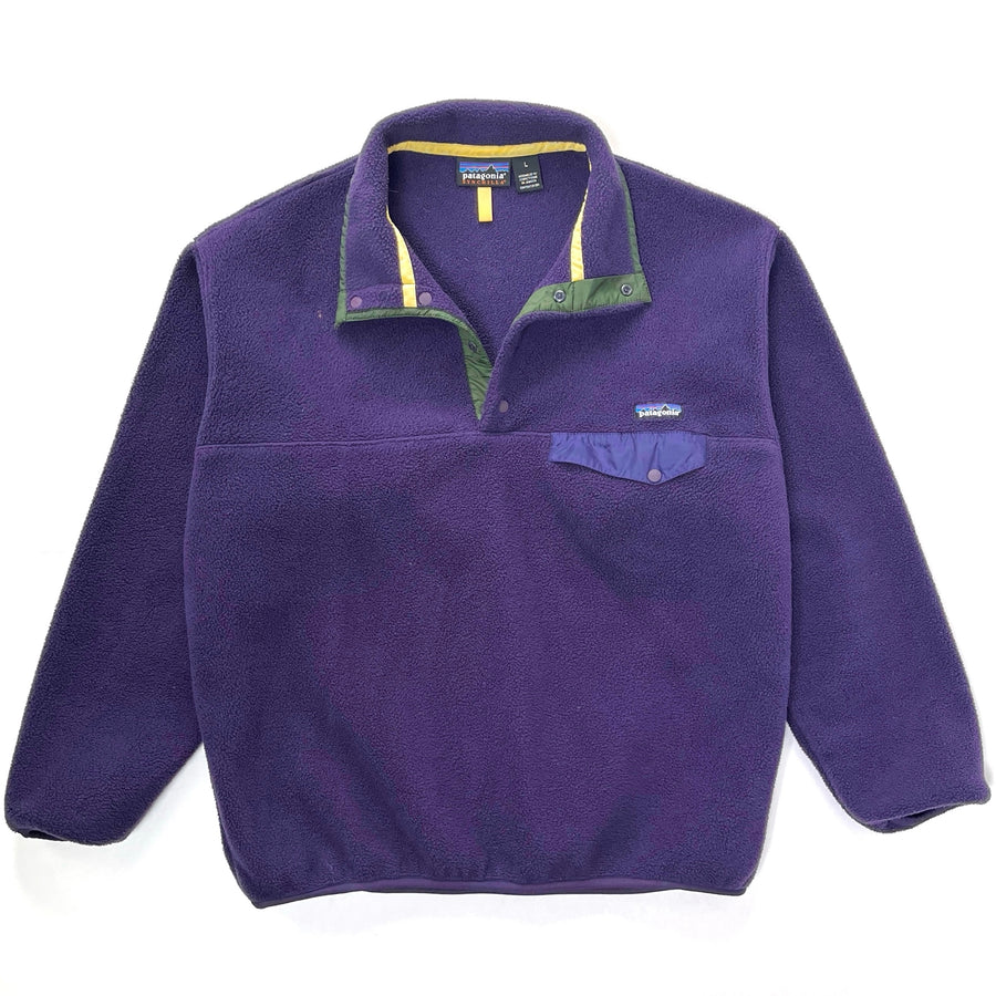 1996 Patagonia Synchilla Snap-T Fleece Pullover, Regal Purple (L)