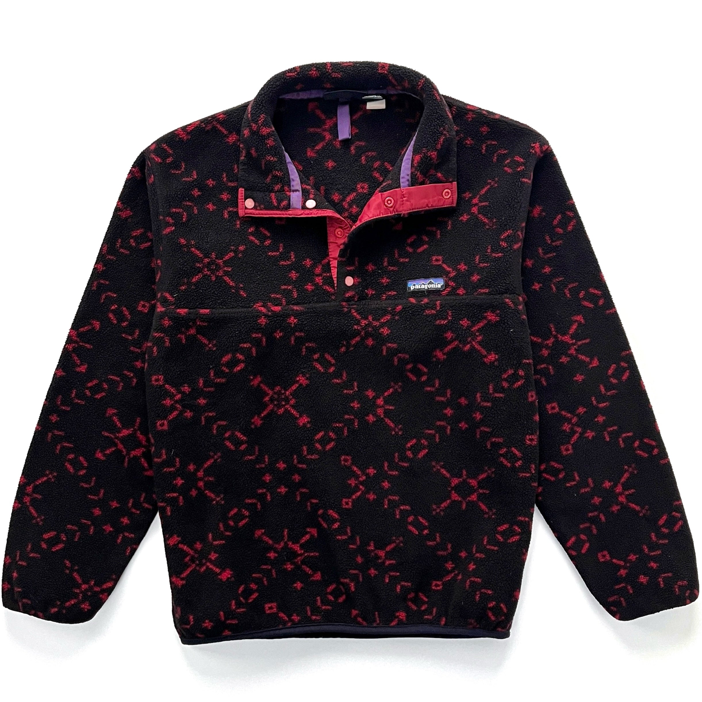 1994 Patagonia Made In The U.S.A. Printed Synchilla Snap-T, Sno: Condor (S)