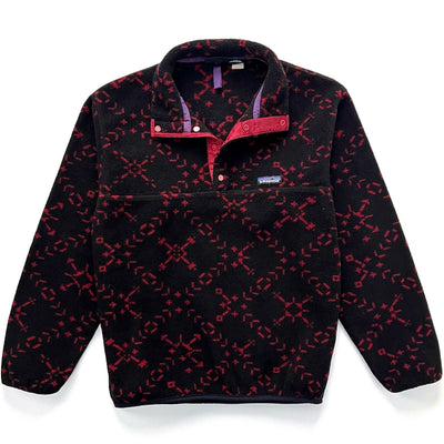 1994 Patagonia Made In The U.S.A. Printed Synchilla Snap-T, Sno (S)