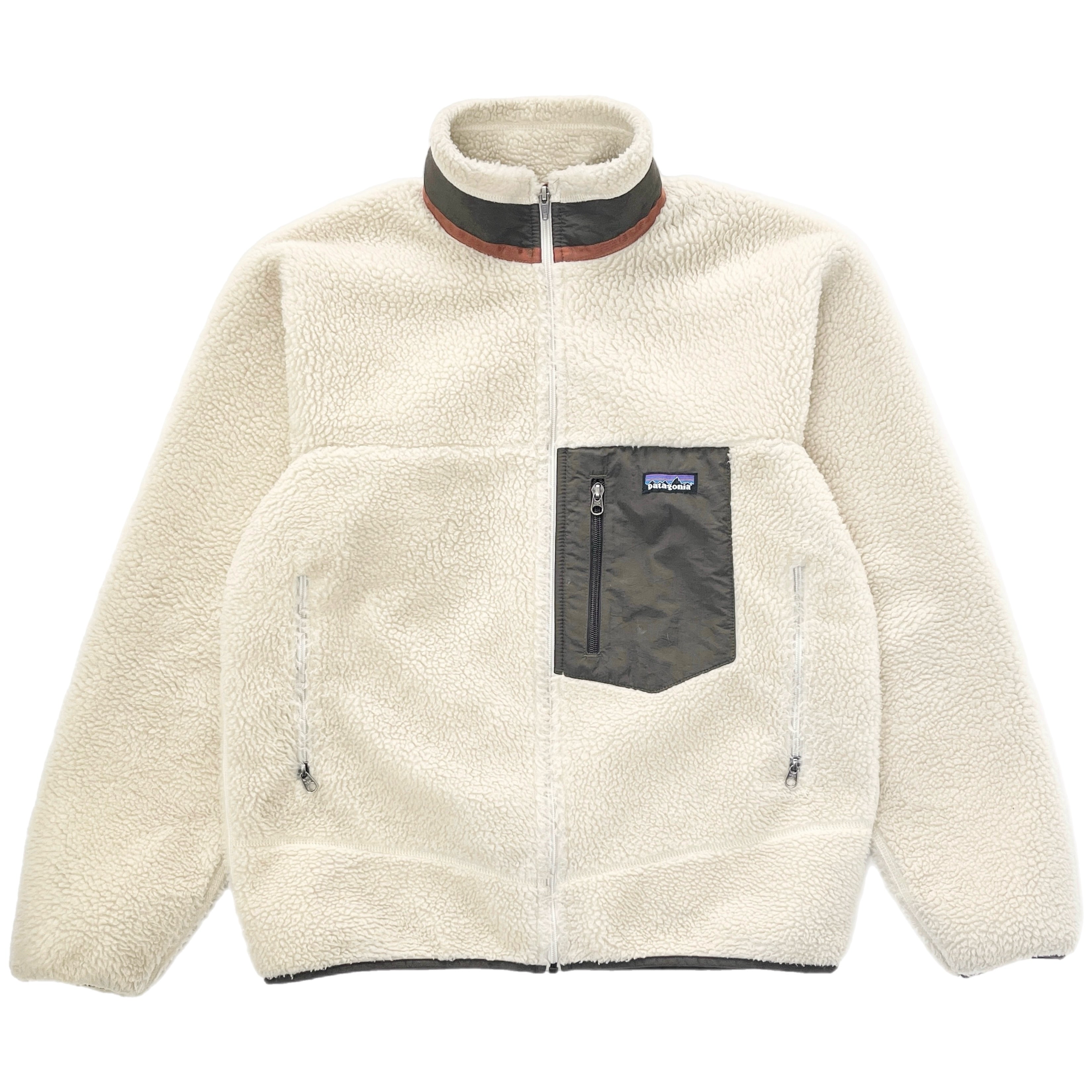 Patagonia フリースライニング ジャケット L(12) 2012 Patagonia Classic Retro-X Fleece Jacket, Natural & Dark