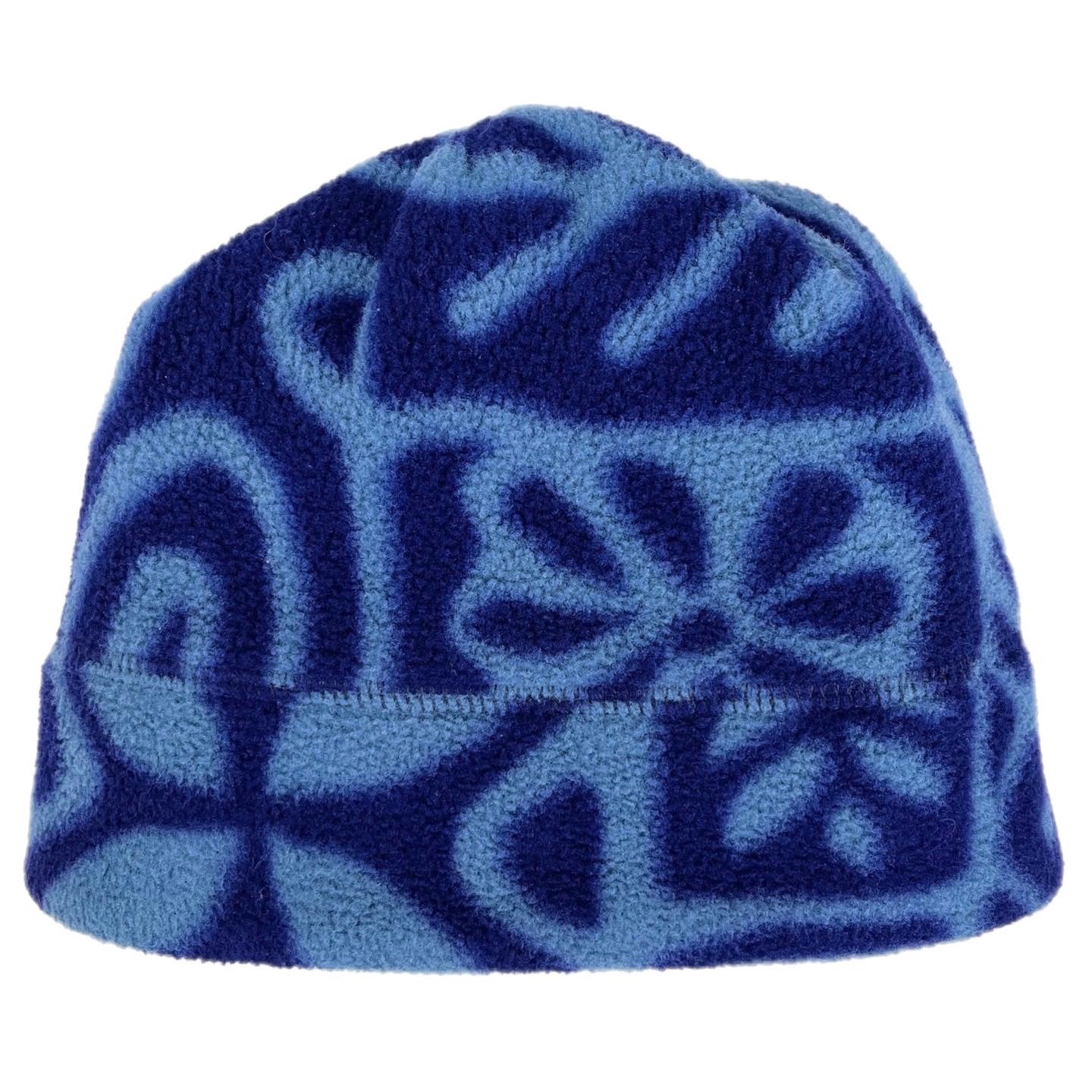 1995 Patagonia Printed Synchilla Hat, Island Block: Bluesmoke (M)