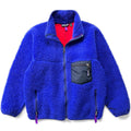 1990 Patagonia Retro Pile Cardigan, Cobalt & French Red (M/L)