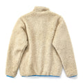 2012 Patagonia Classic Retro-X Deep Pile Cardigan, Light Tan & Blue (M)