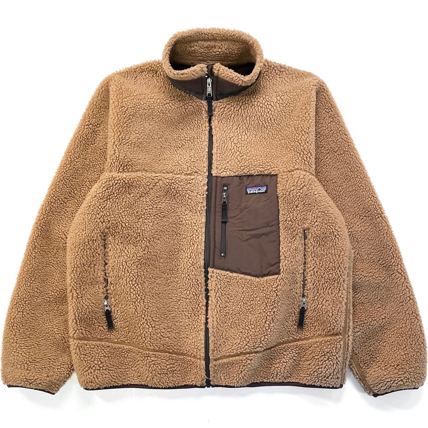 Vintage Patagonia Men's Deep Pile Fleece Brown Retro-X Jacket Size XS