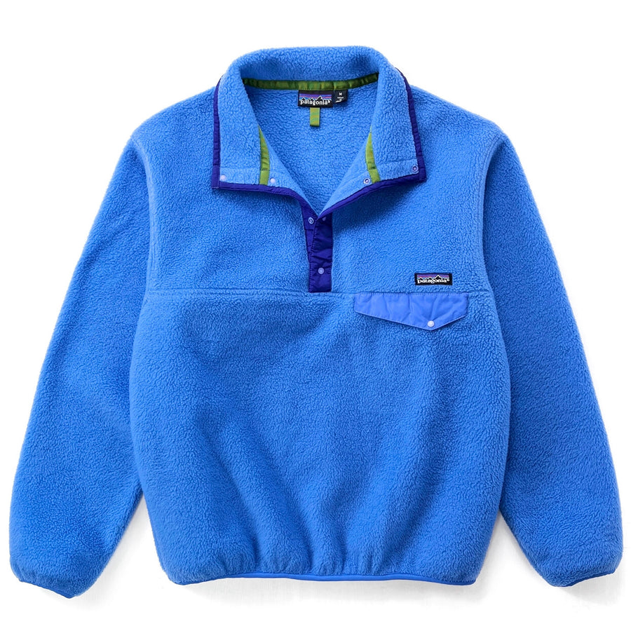 1991 Patagonia Synchilla Snap-T Fleece Pullover, Bright Blue (M)