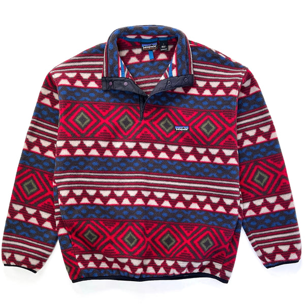 1996 Patagonia Made In The U.S.A. Printed Synchilla Snap-T, Saltillo (L)