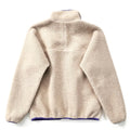 1993 Patagonia Retro Pile Cardigan, Natural & Purple (M)