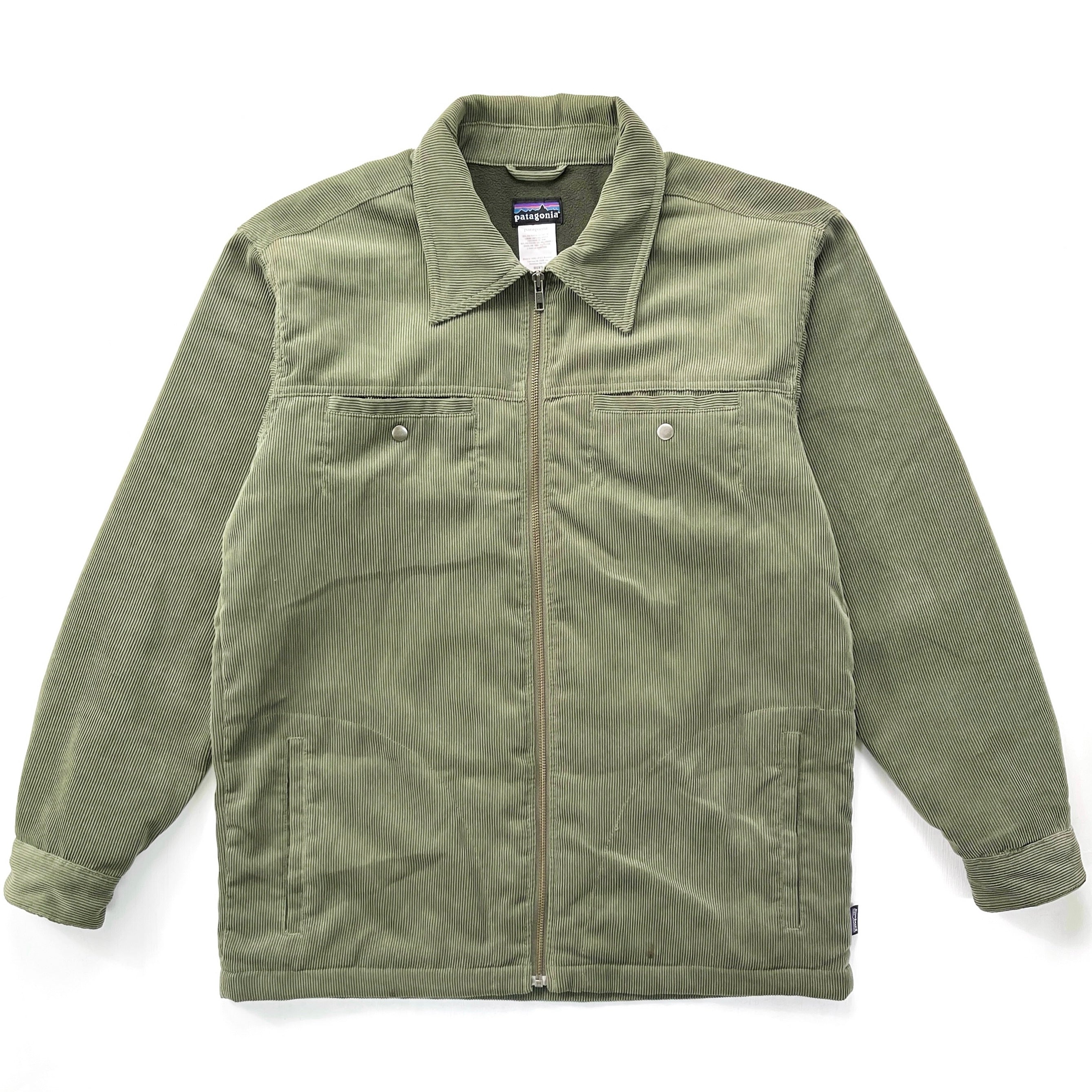 2007 Patagonia Fleece-Lined Corduroy Ranch Jacket, Olive (M)