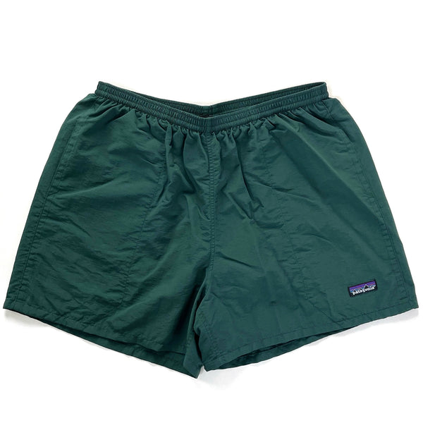 2009 Patagonia Mens 3.5” Nylon Baggies Shorts, Hunter Green (L)