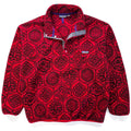 1995 Patagonia Printed Synchilla Snap-T, Nepali Hexagon: Chili (XL)