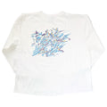 1990 Patagonia Made In The U.S.A. Long Sleeve Graphic T-Shirt, White (XL)