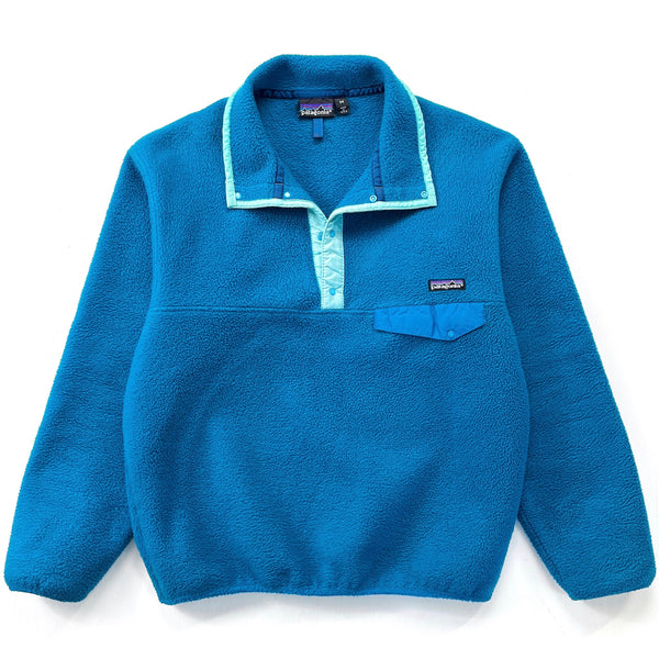 1991 Patagonia Synchilla Snap-T, Deep Water & Caribbean (M)