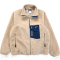 2006 Patagonia Classic Retro-X Fleece Jacket, Natural & Navy (XL)