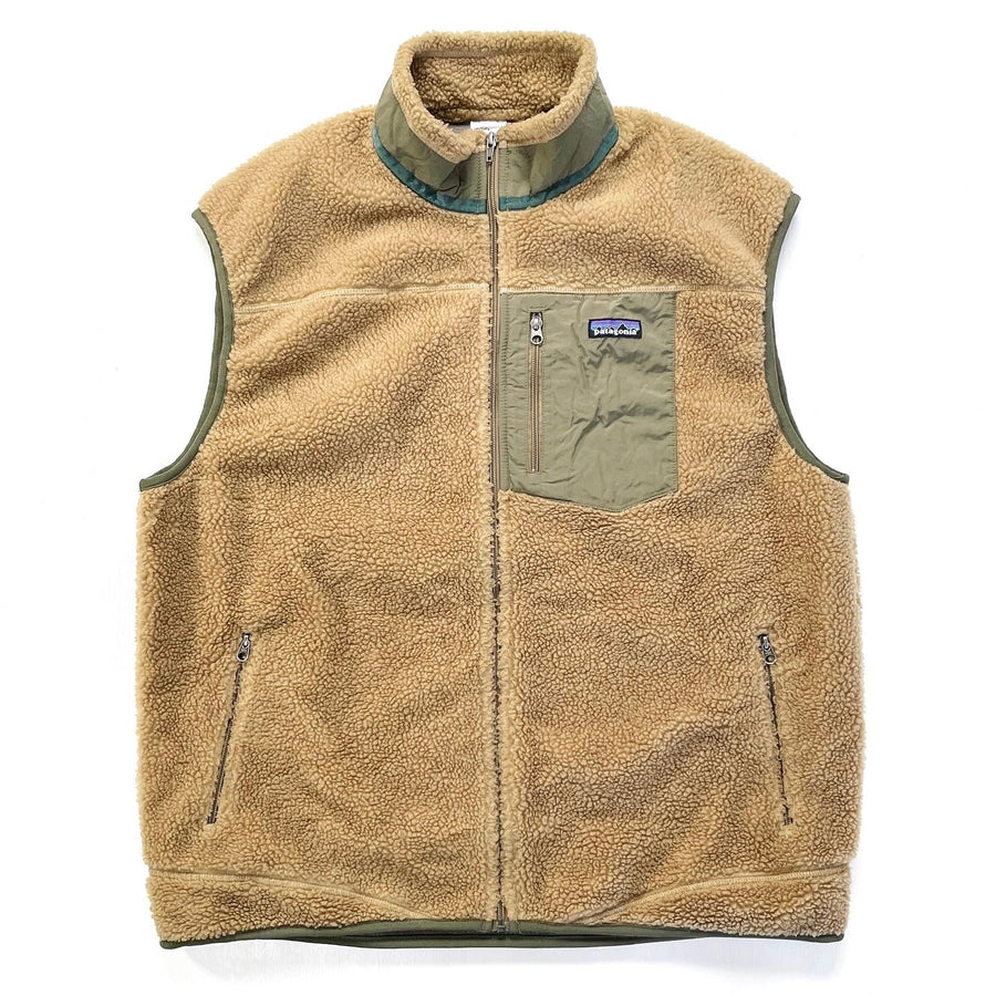 2011 Patagonia Classic Retro-X Fleece Vest, Vintage Gold (XXL)
