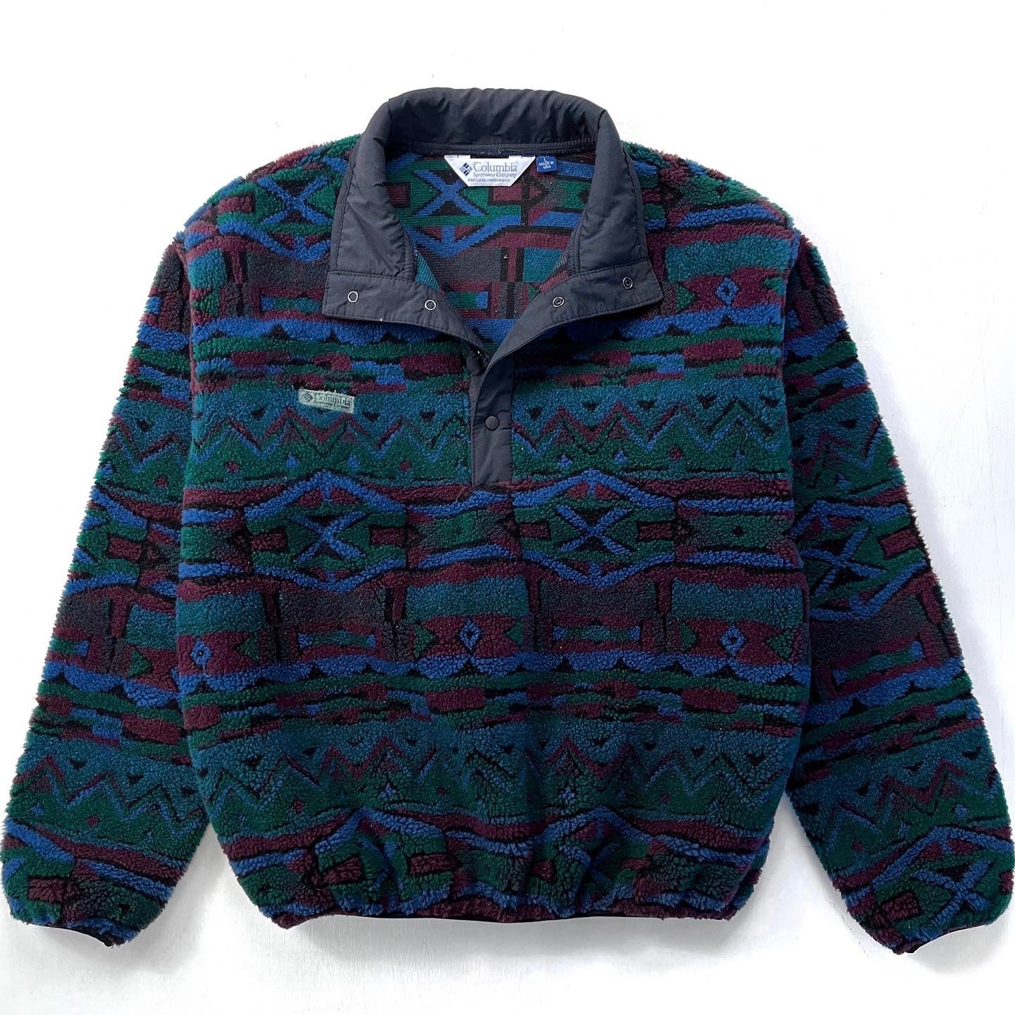 1980s Columbia Sportswear Made In The U.S.A. Deep Pile Pullover (L)