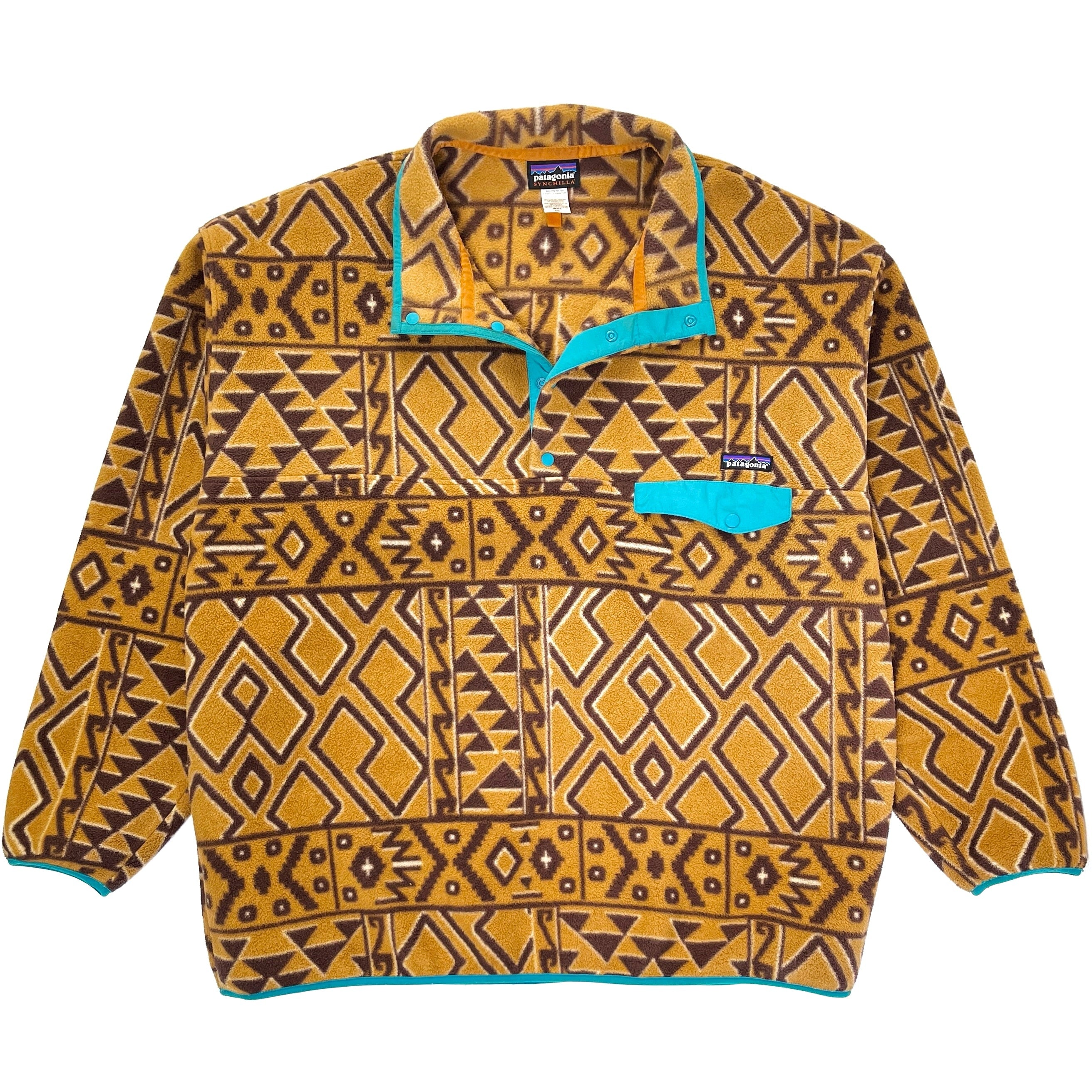 2014 Patagonia Printed Synchilla Snap-T, Montana Siete: Bear Brown