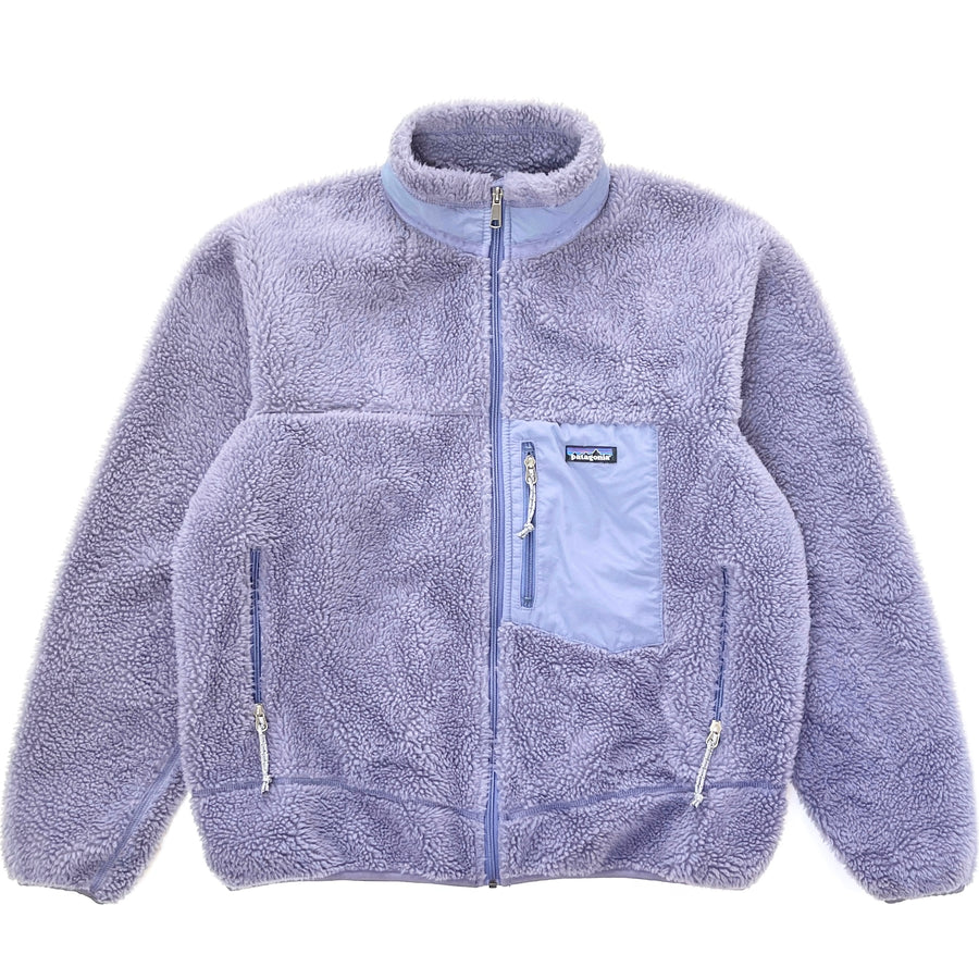 2001 Patagonia Made In The U.S.A. Retro-X Fleece Jacket, Dusty Lavender (L)