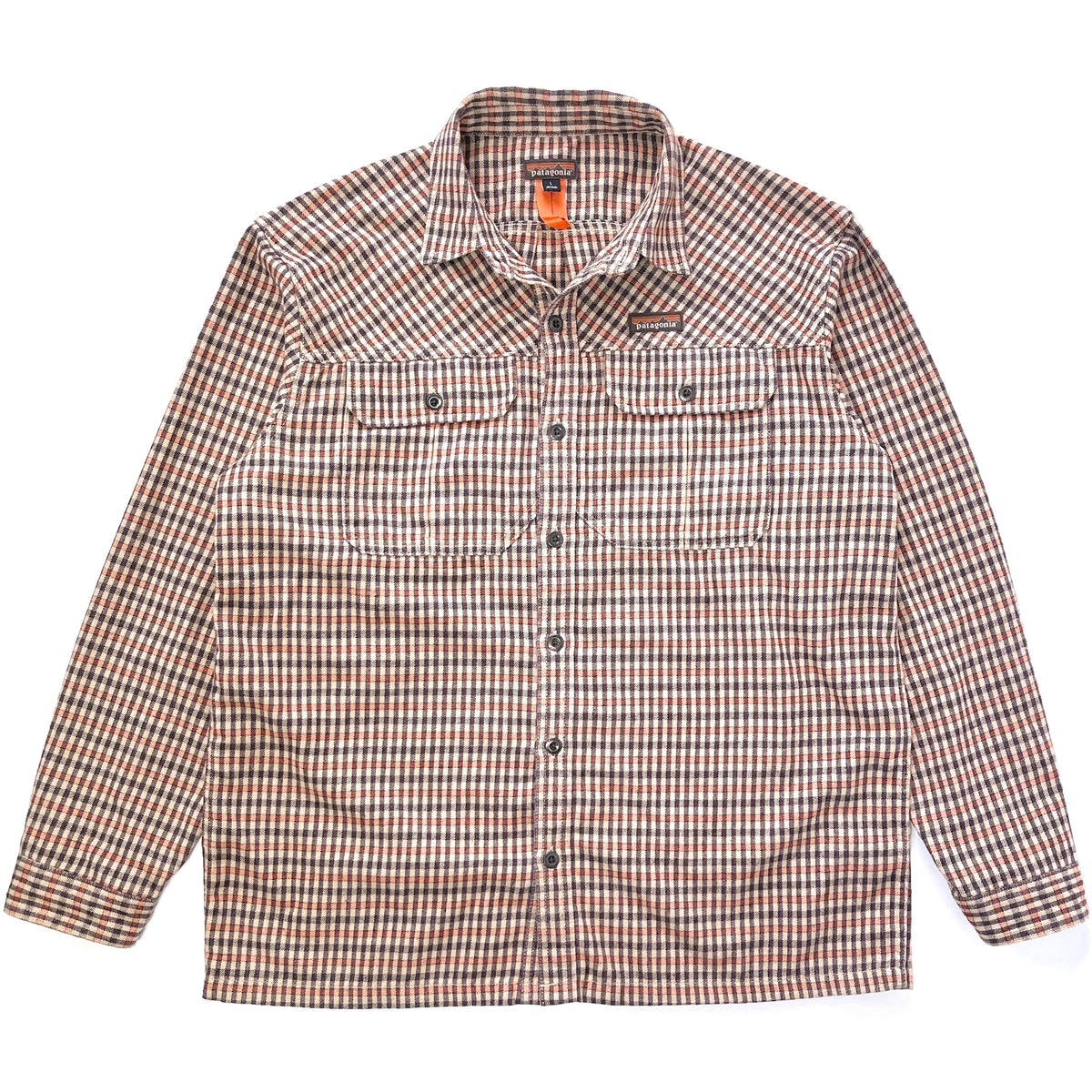 2023 Patagonia Mens Heavyweight Hemp-Blend Farrier’s Shirt, Plaid (L/XL)