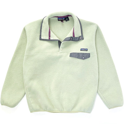 1997 Patagonia Made In The U.S.A. Synchilla Snap-T, Celery / Dark Ash (M)