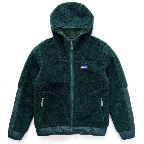 2021 Patagonia Recycled Deep Pile Sherpa Fleece Hoody, Northern Green (S)